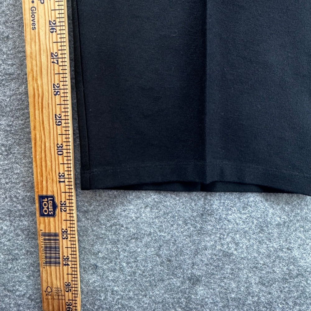 Eileen Fisher Viscose Knit Stretch Pull On Pant Size M Black USA Career Office - Picture 7 of 8